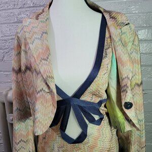 Vintage Missoni 2008 collection matching skirt, tank top and cropped jacket